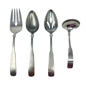 Stanley Roberts Olde Boston Stainless Steel Serving Utensils Fork Spoons Ladle